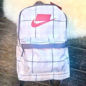 NWT Nike plaid backpack